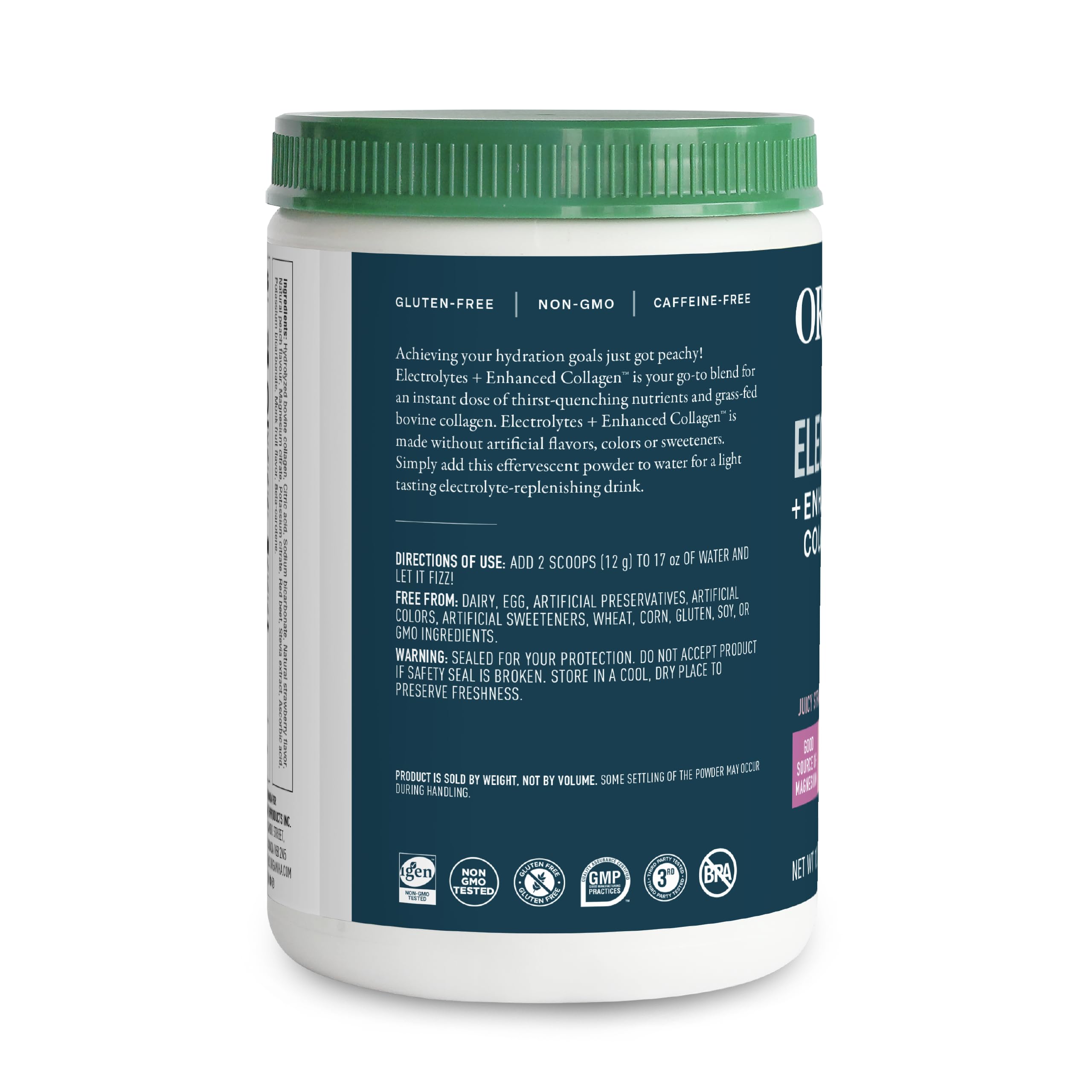 Organika Collagen Electrolyte Supplement 360g packaging