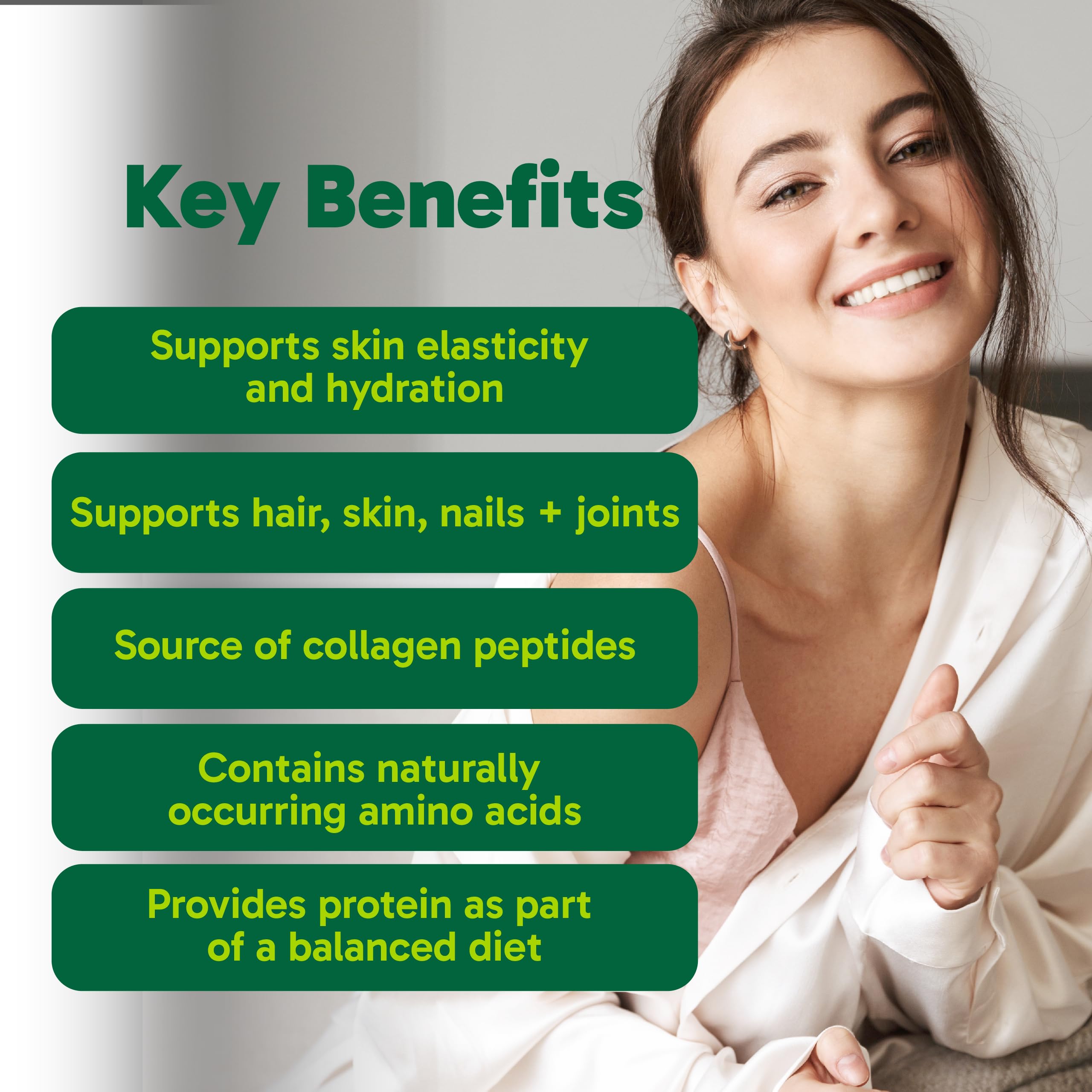 Organika Collagen Peptides Protein Powder nutritional information