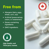 Organika L-Theanine 200mg capsules with coffee