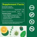 Organika Uric Acid Support Capsules 100g side view
