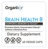 Organixx Brain Health Supplement 50g with a measuring spoon
