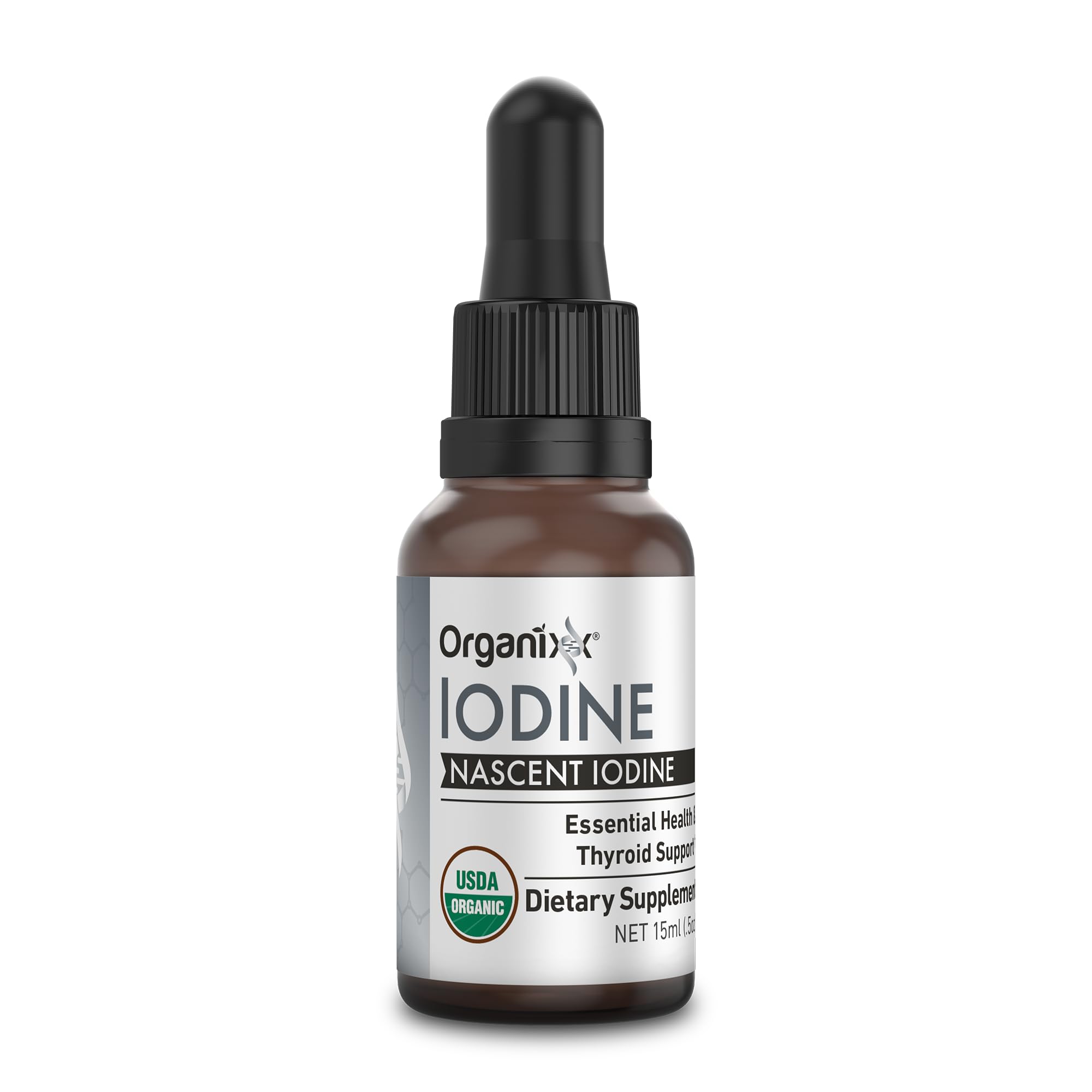 Organixx Iodine Drops 15ml bottle front view