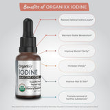 Organixx Iodine Drops bottle in a travel setting