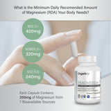 Organixx Magnesium 7 capsules on a wooden table