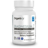 Organixx Magnesium 7 supplement front view with capsule bottle