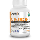 Organixx Turmeric Curcumin Supplement 50g back view with ingredients
