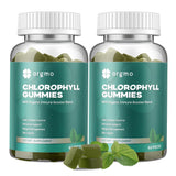 ORGMO Chlorophyll Gummies front view with green-apple flavour