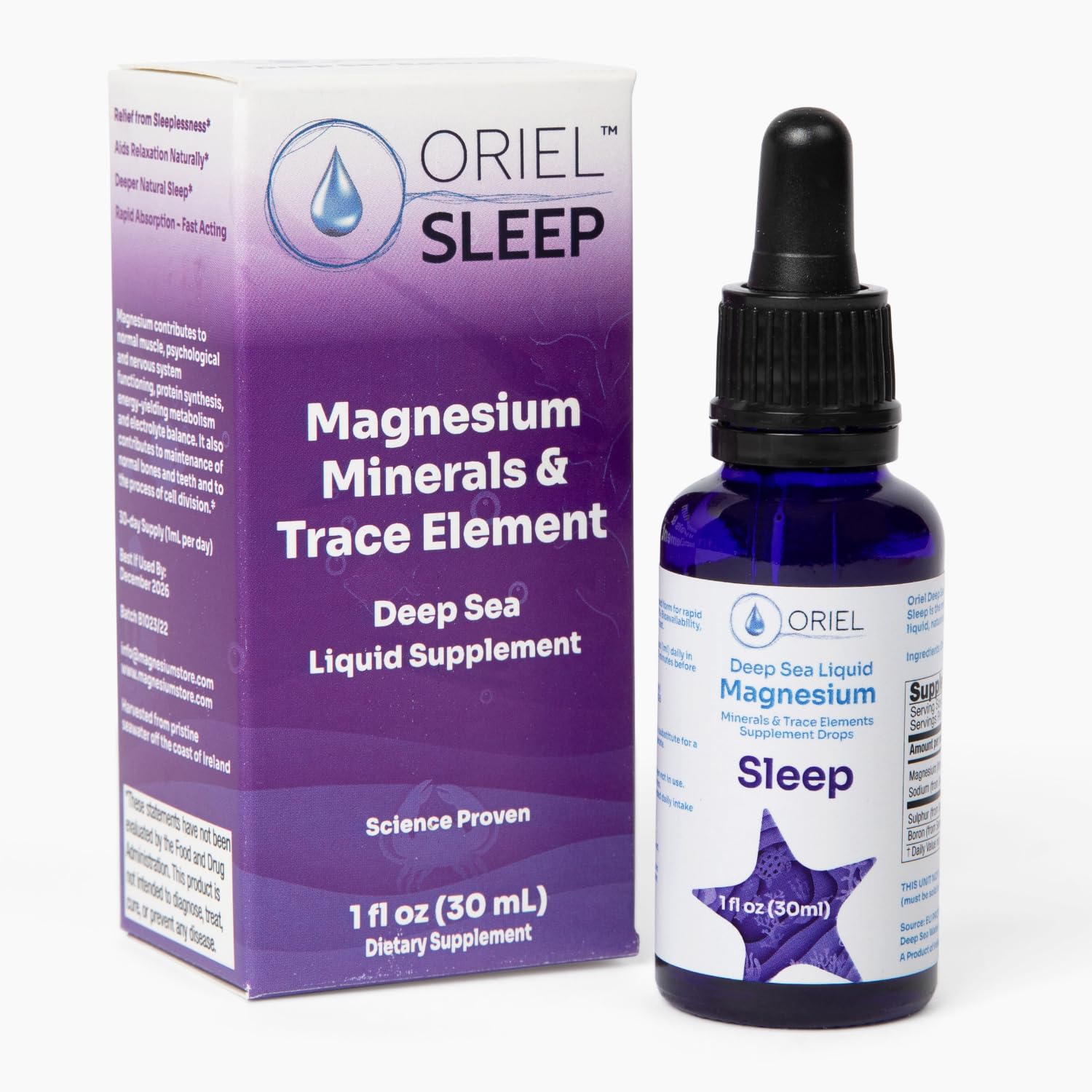 Oriel Liquid Magnesium 109g front view