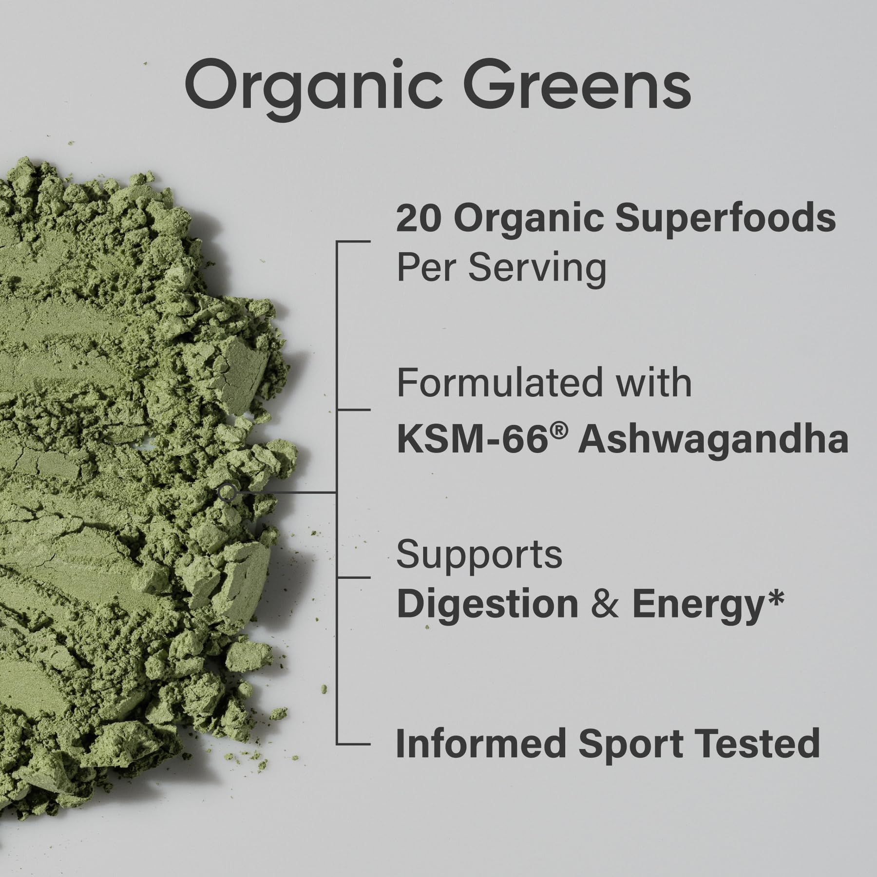 Original flavour of Sports Research Spirulina Greens Powder