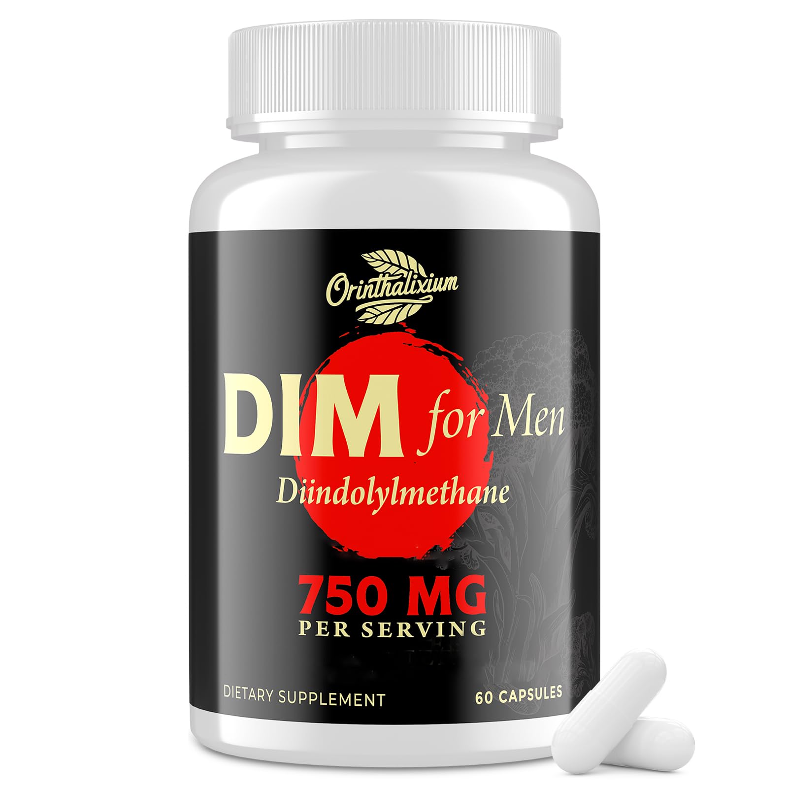 Orinthalixium DIM Supplement for Men 750MG front view