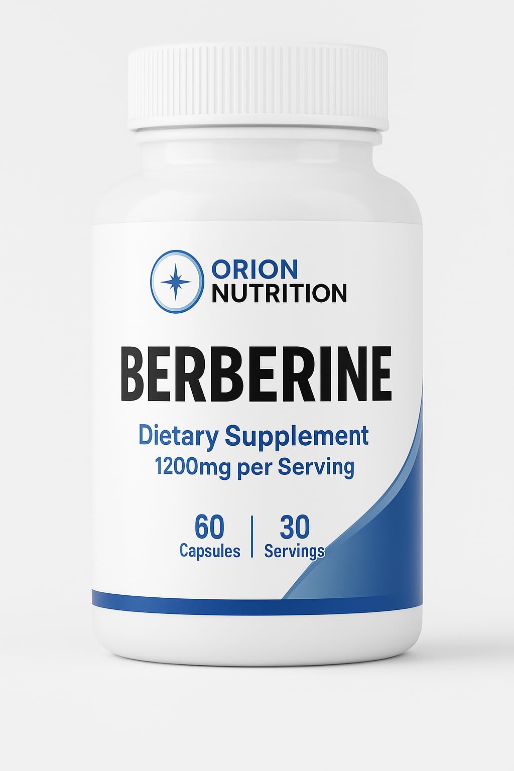 Orion Nutrition Berberine 1200mg capsules front view
