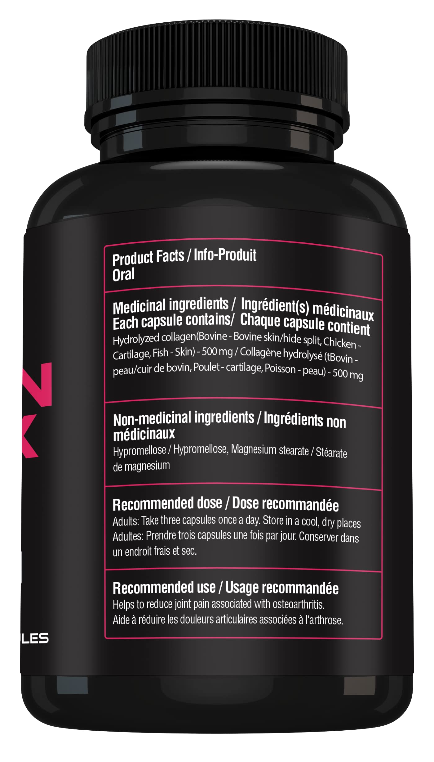 ORPHIC NUTRITION Collagen Capsules with a measuring spoon