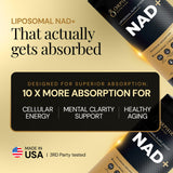Orphira Nutrition Liposomal NAD+ Liquid Supplement bottle side view