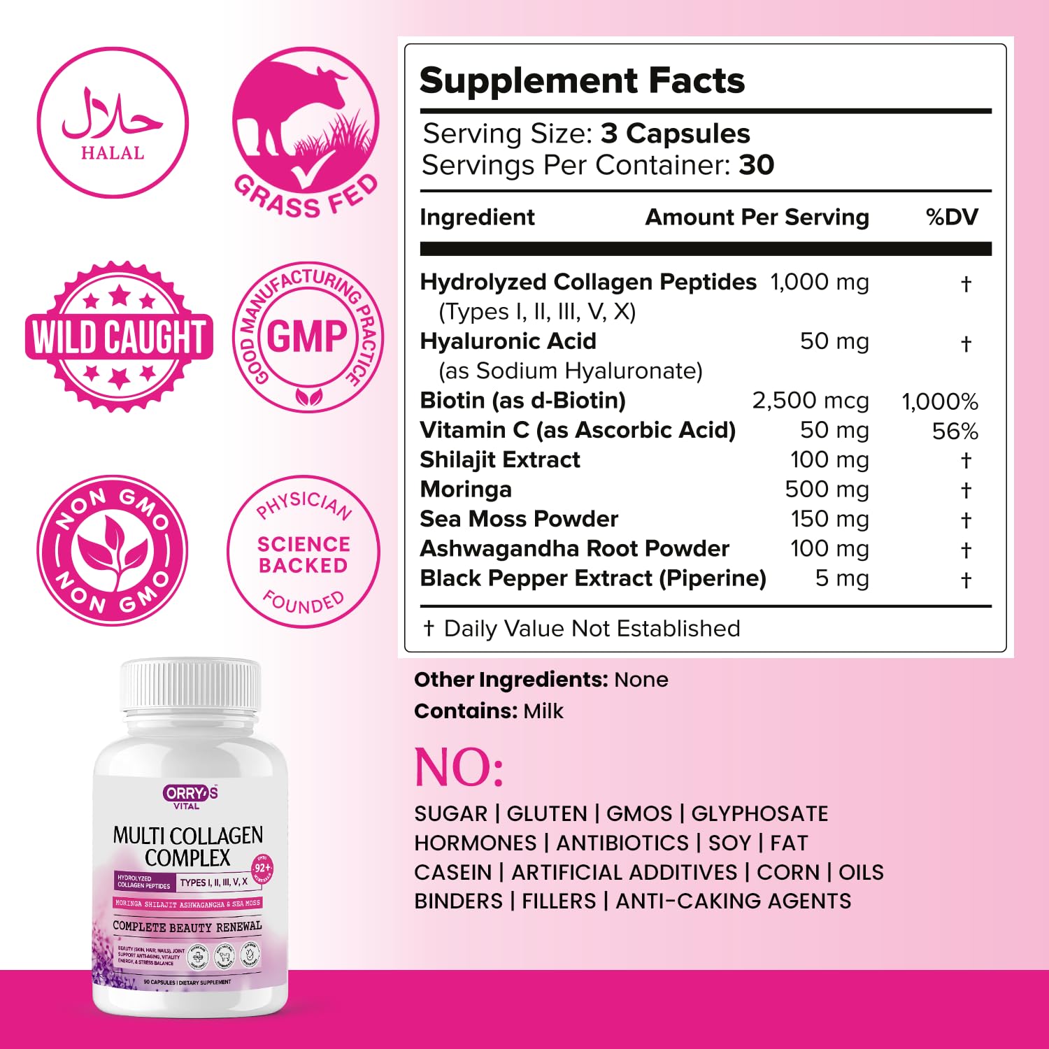 Orry's Vital Complete Collagen Support Supplement in a lifestyle setting