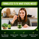 Orry's Vital Liquid Chlorophyll Drops bottle with measuring dropper