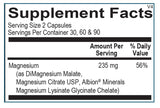 Ortho Molecular Products Reacted Magnesium 45g packaging side view