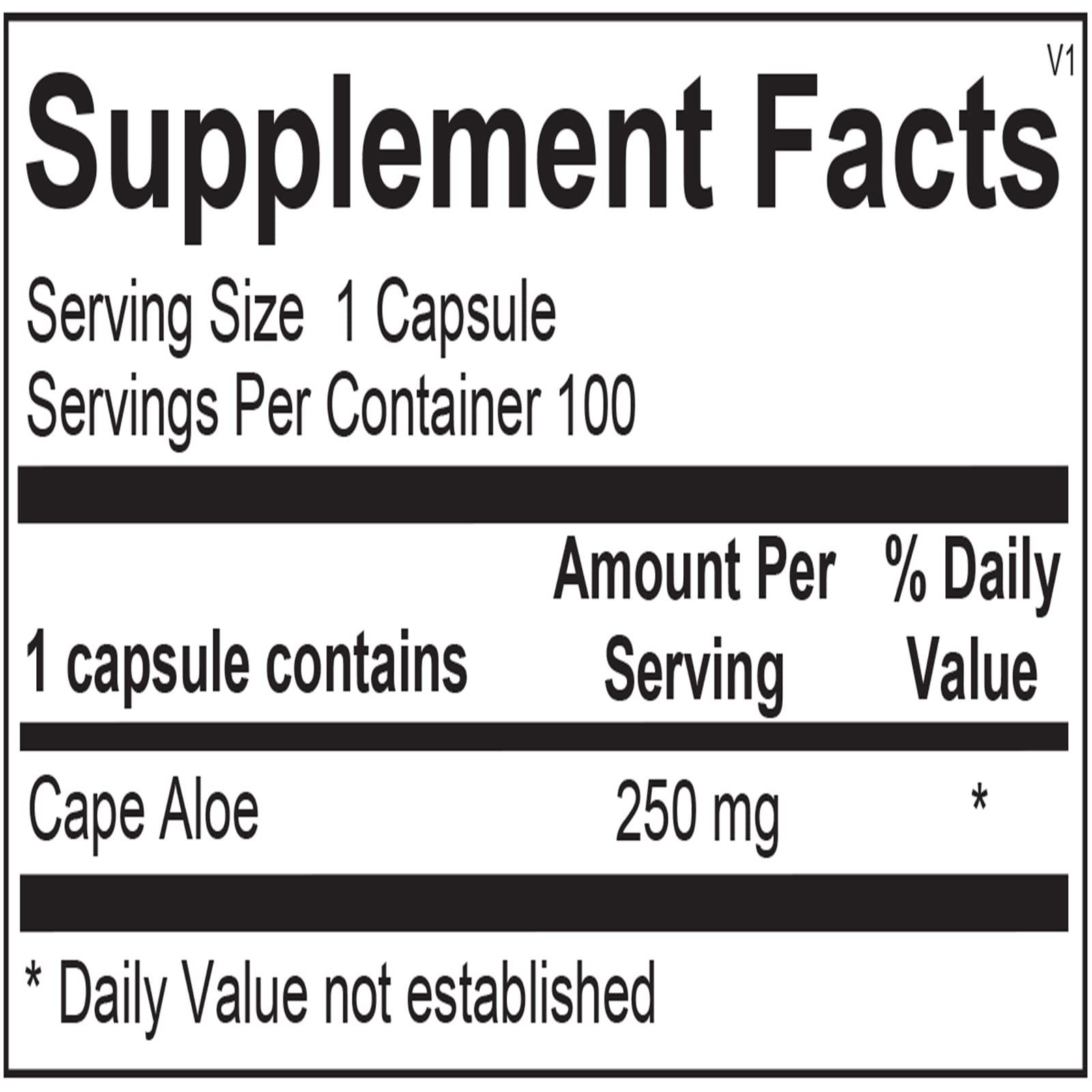 Ortho Molecular Products Super Aloe 250 side view of capsules