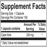 Ortho Molecular Products Super Aloe 250 side view of capsules