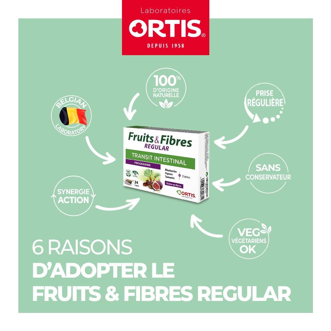 Ortis Fruits & Fibres Regular Chew Cubes in a bowl