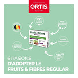 Ortis Fruits & Fibres Regular Chew Cubes in a bowl