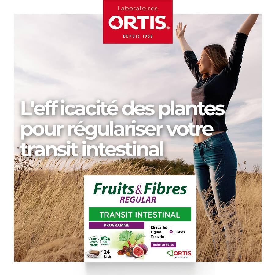 Ortis Fruits & Fibres Regular Chew Cubes with natural ingredients