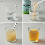 ORZAX Collagen Powder container with a measuring scoop