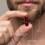 ORZAX Elderberry Supplement lifestyle shot with fruits