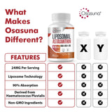 Osasuna Liposomal Astaxanthin 24 mg softgel side view