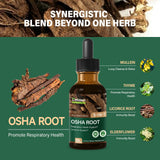 Osha Root Drops with measuring dropper