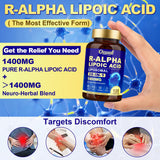 Ossual Alpha Lipoic Acid 28-in-1 Supplement bottle side view