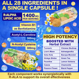 Ossual Alpha Lipoic Acid 28-in-1 Supplement ingredients list