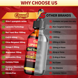 Ossual Red Yeast Rice with CoQ10 Liquid 1500mg bottle with measuring spoon