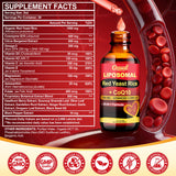 Ossual Red Yeast Rice with CoQ10 Liquid 1500mg on a kitchen counter