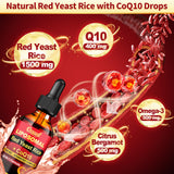 Ossual Red Yeast Rice with CoQ10 Liquid 1500mg serving size 2ml