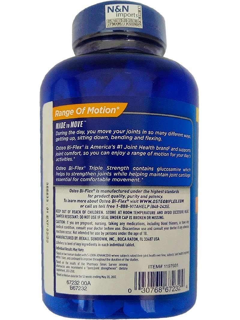 Osteo Bi-Flex Joint Comfort 200 Tablets side view