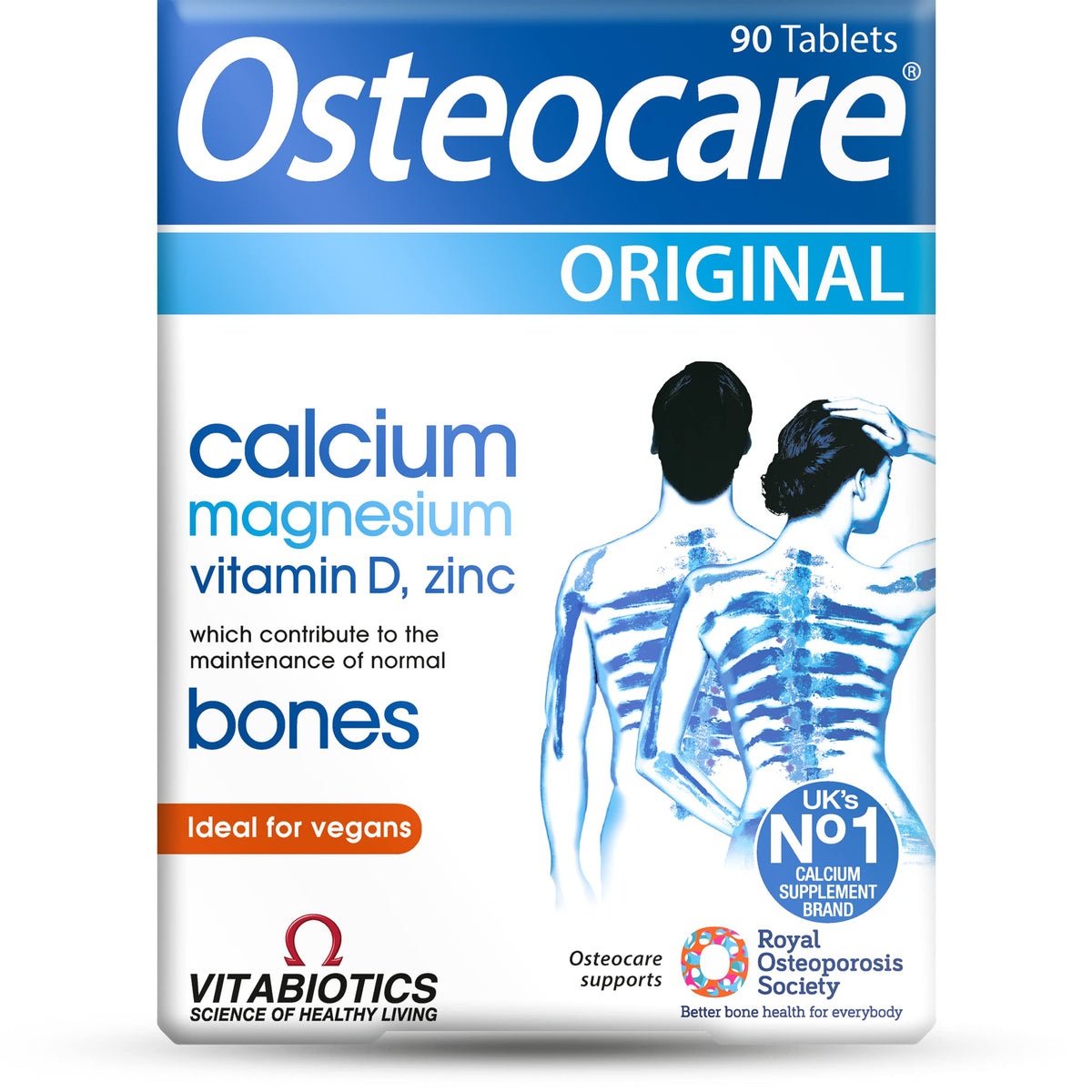 Osteocare Calcium & Vitamin D3 Tablets 180g front view