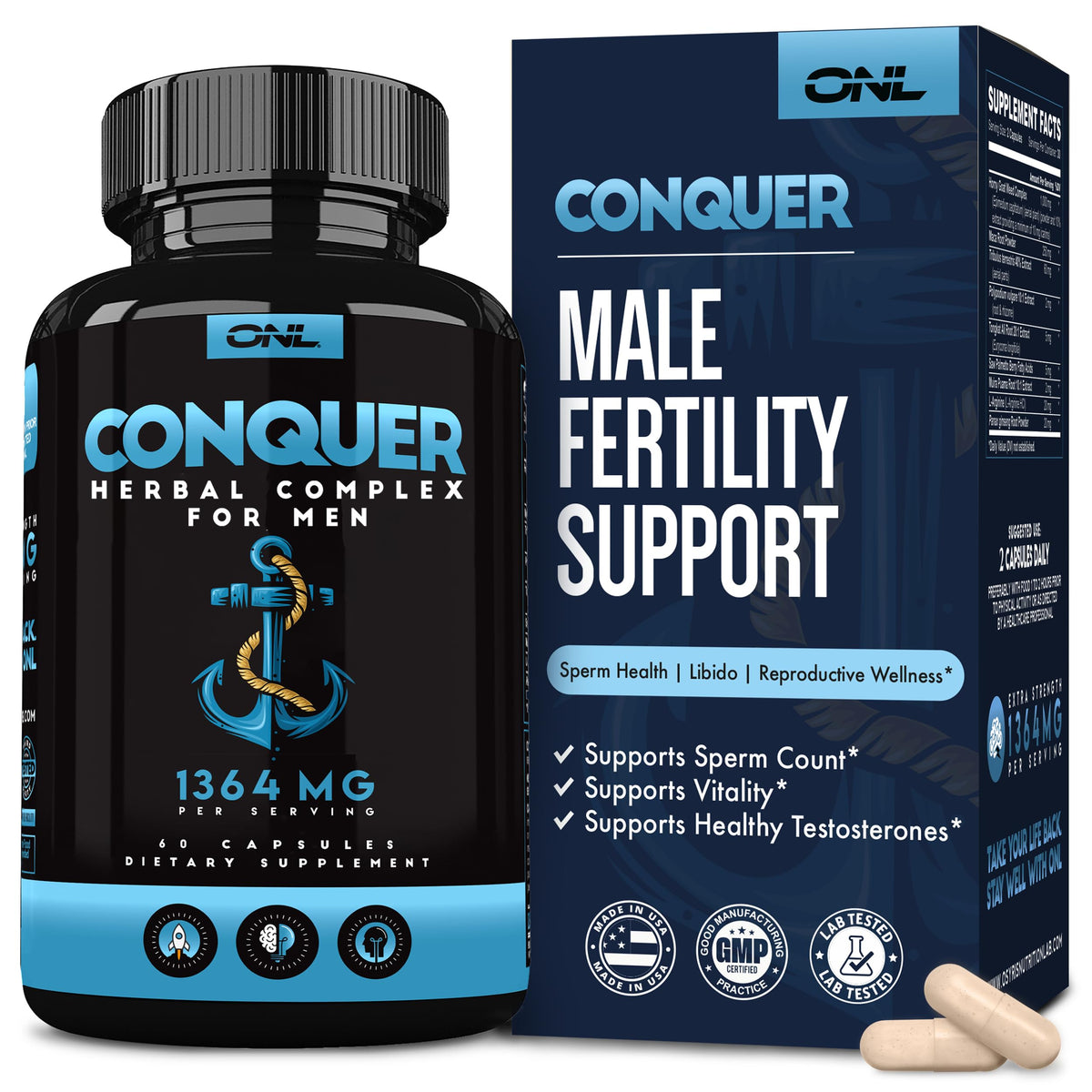 Osyris Nutrition Lab Conquer Horny Goat Weed Supplement front view