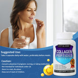 OTYKMBF Collagen Peptides Capsules on a wooden table