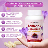 OTYKMBF Saffron+ Advanced Capsules side view showing label