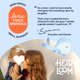 Our Family's Heirloom Trace Mineral Drops in lifestyle setting