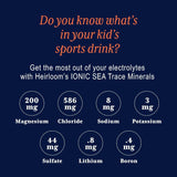 Our Family's Heirloom Trace Mineral Drops ingredients list