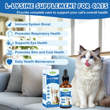 Ourea L-Lysine Drops for Cats 68g dropper design