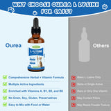 Ourea L-Lysine Drops for Cats 68g in use with cat