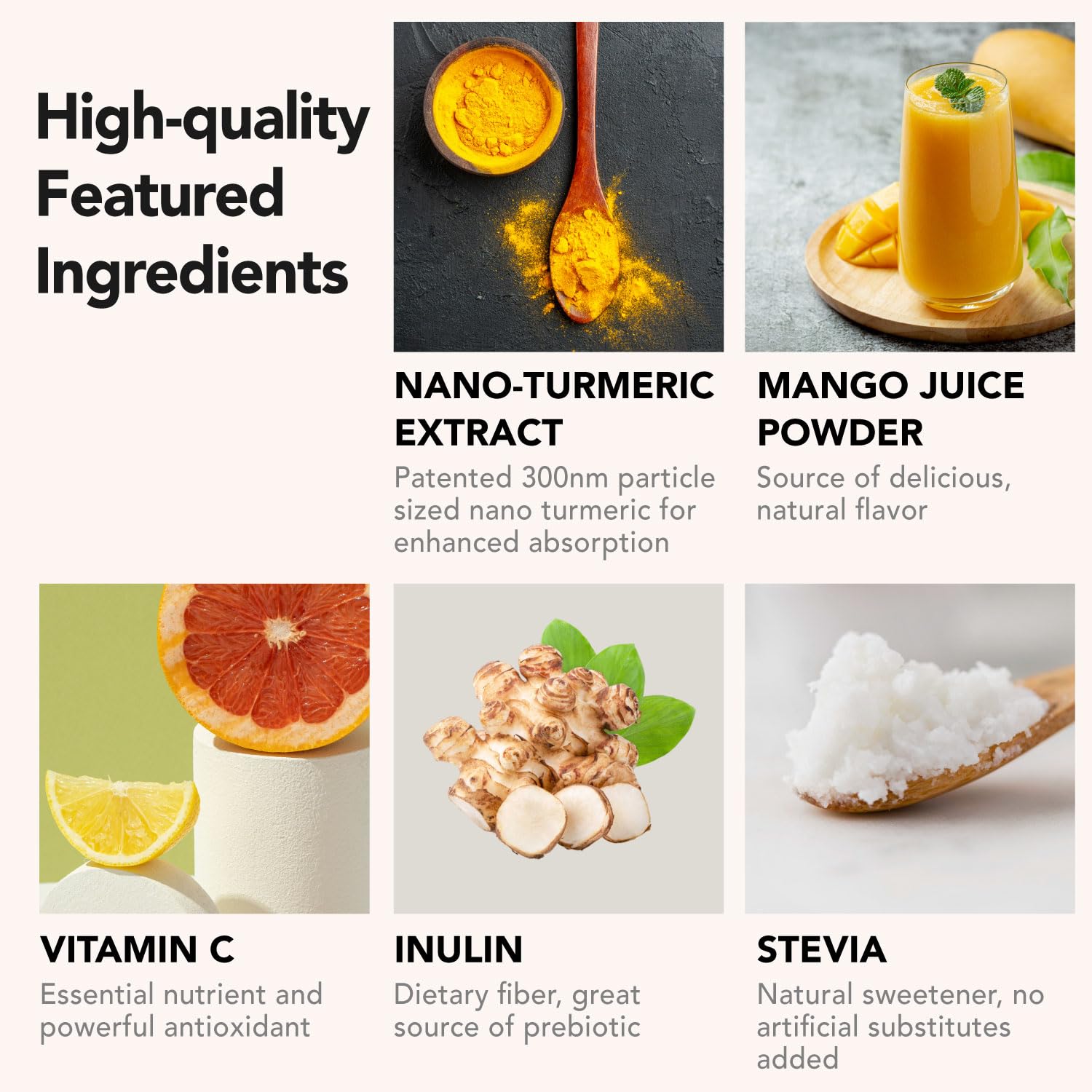 OurJrney Turmeric Mango Juice Mix mango flavour