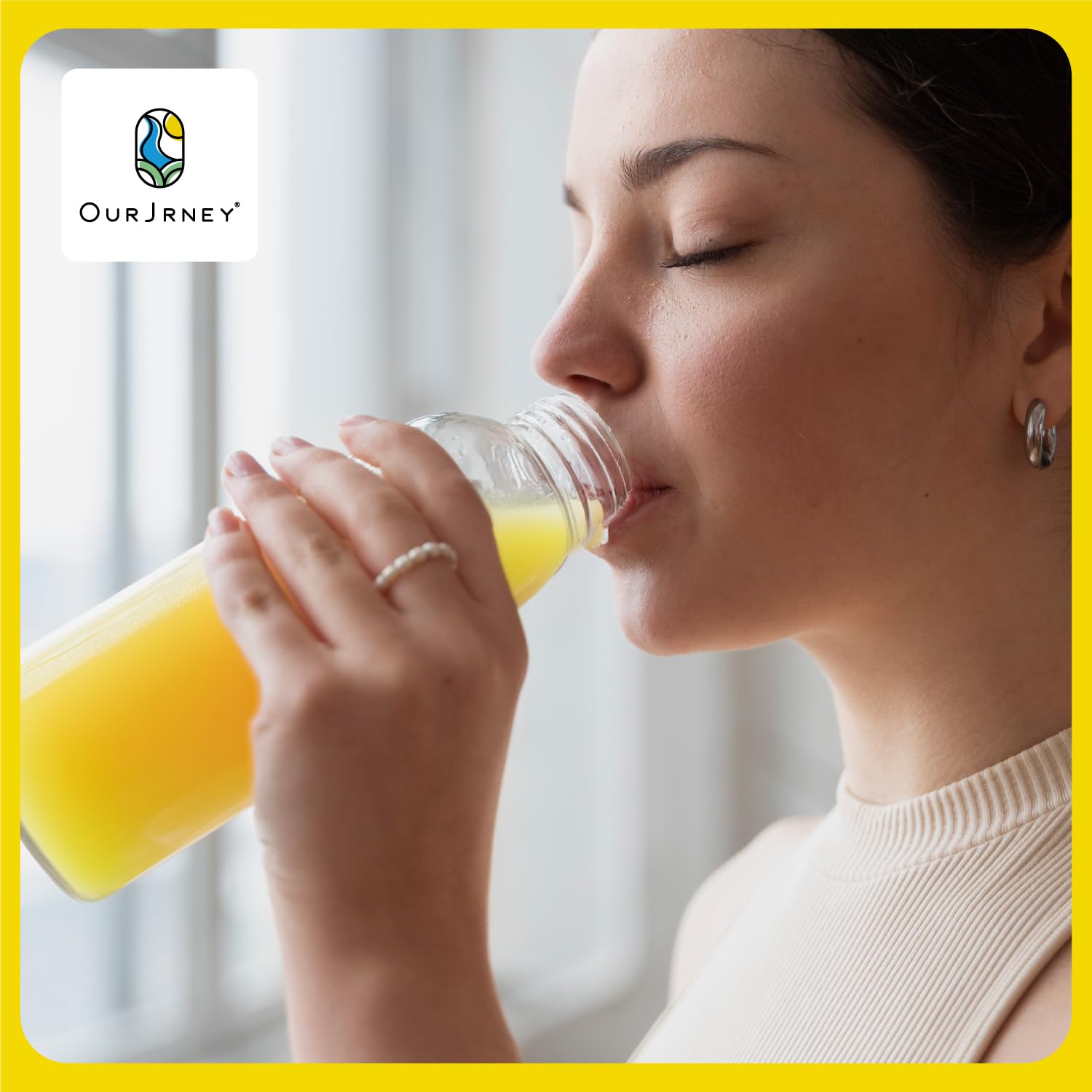 OurJrney Turmeric Mango Juice Mix packaging details