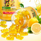 ourui one Vitamin B2 Gummies 400mg bottle with a measuring spoon