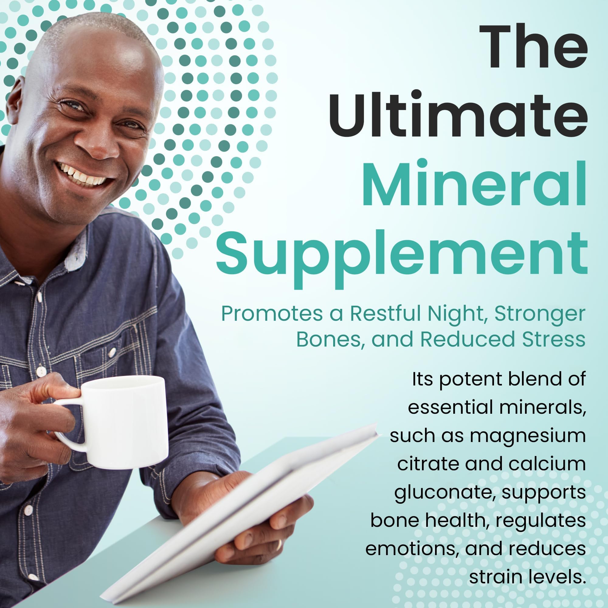Outback Naturals Calcium and Magnesium Powder 540g with glass of water