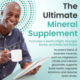 Outback Naturals Calcium and Magnesium Powder 540g with glass of water