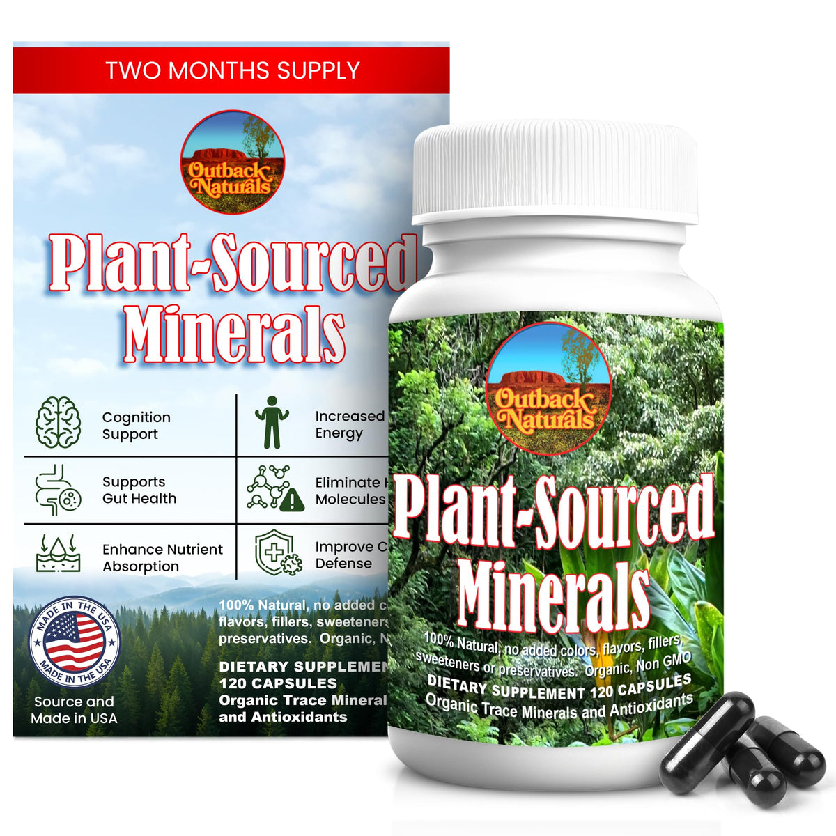 Outback Naturals Organic Humic & Fulvic Acid Supplement front view