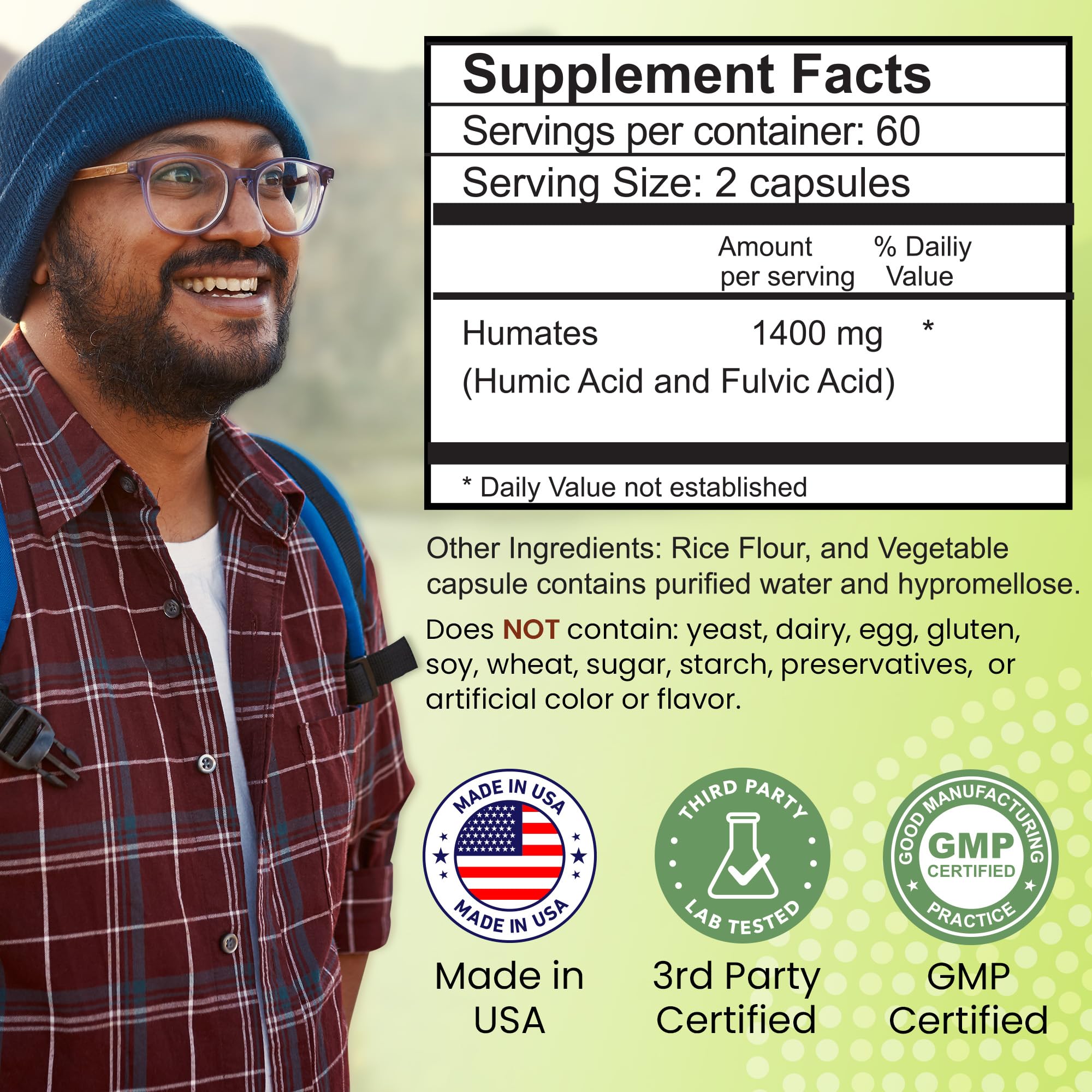 Outback Naturals Organic Humic & Fulvic Acid Supplement with measuring scoop